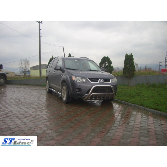 Кенгурятник WT002 (нерж.) для Mitsubishi Outlander 2006-2012рр