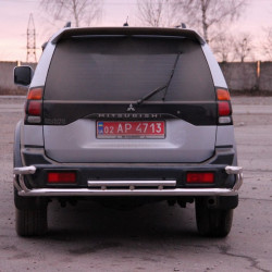 Задній захист AK005-2 (нерж) для Mitsubishi Pajero Sport 1996-2007