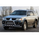 Передній захист ST015-2024WT (нерж) для Mitsubishi Pajero Sport 1996-2007