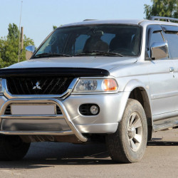 Кенгурятник WT022 (нерж) для Mitsubishi Pajero Sport 1996-2007