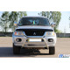 Кенгурятник WT022 (нерж) для Mitsubishi Pajero Sport 1996-2007