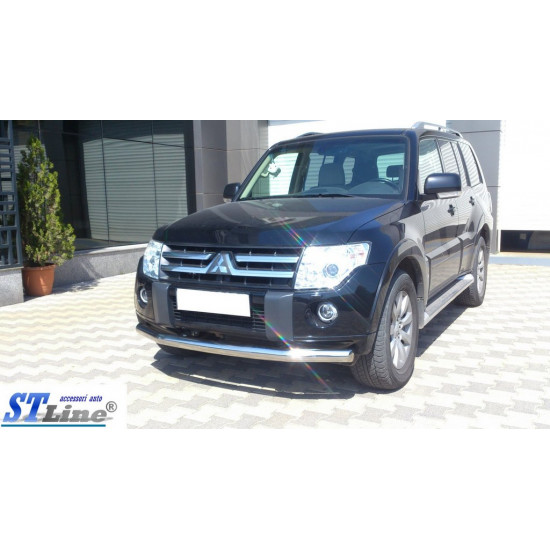 Передній захист ST008 (нерж.) для Mitsubishi Pajero Wagon IV