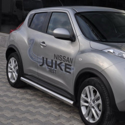 Бічні труби Ø60 (2 шт., нерж.) для Nissan Juke 2010-2019 рр