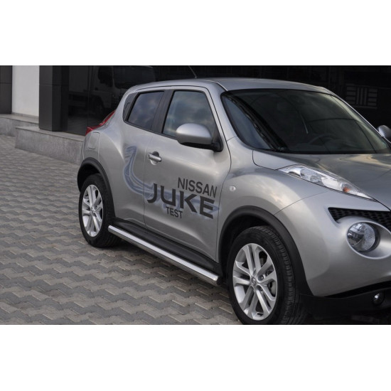 Бічні труби Ø60 (2 шт., нерж.) для Nissan Juke 2010-2019 рр