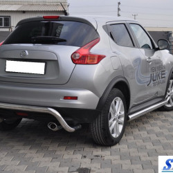 Бічні труби Ø60 (2 шт., нерж.) для Nissan Juke 2010-2019 рр