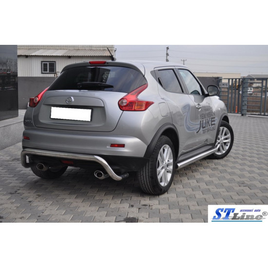 Бічні труби Ø60 (2 шт., нерж.) для Nissan Juke 2010-2019 рр