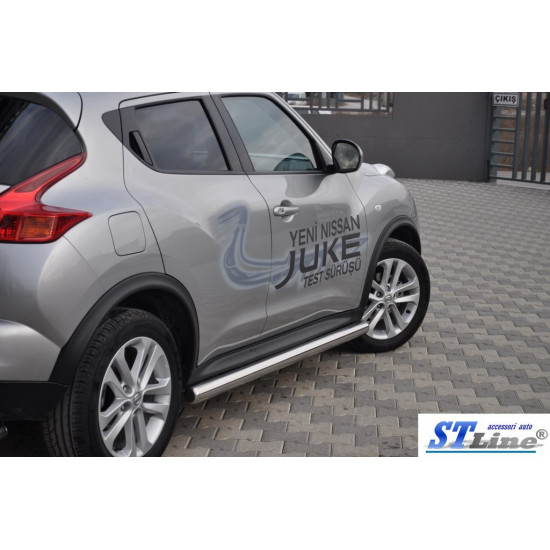 Бічні труби Ø60 (2 шт., нерж.) для Nissan Juke 2010-2019 рр