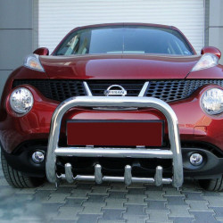 Кенгурятник QT006 (нерж) для Nissan Juke 2010-2019 рр