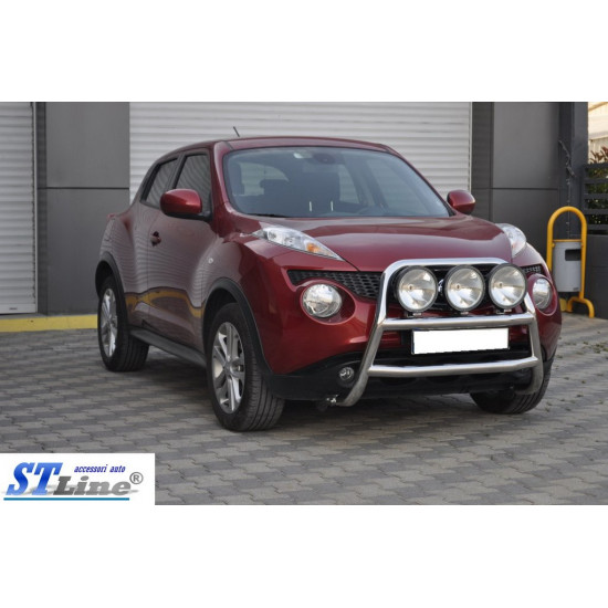 Кенгурятник WT018 (нерж) для Nissan Juke 2010-2019 рр