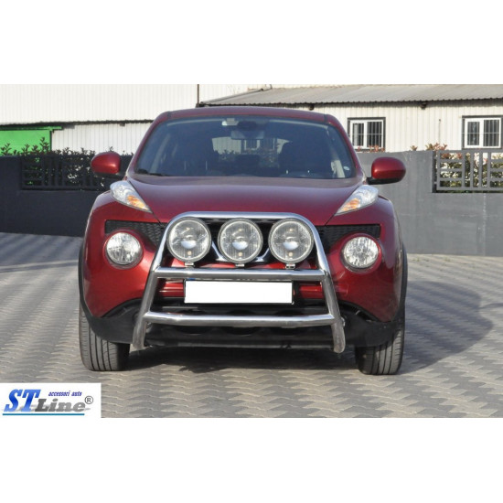 Кенгурятник WT018 (нерж) для Nissan Juke 2010-2019 рр