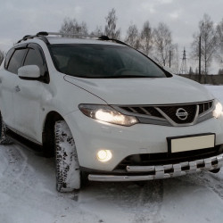 Передній захист ST015 (нерж) для Nissan Murano 2008-2014 рр