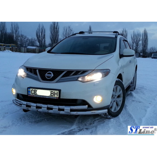 Передній захист ST015 (нерж) для Nissan Murano 2008-2014 рр