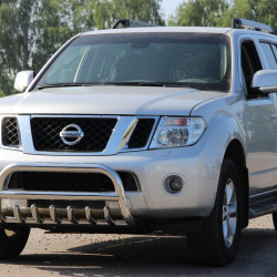 Кенгурятник WT008 (нерж) для Nissan Pathfinder R51 2005-2014рр