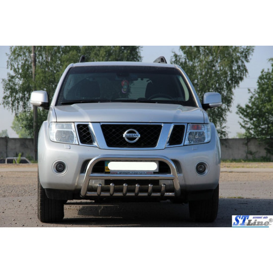 Кенгурятник WT008 (нерж) для Nissan Pathfinder R51 2005-2014рр