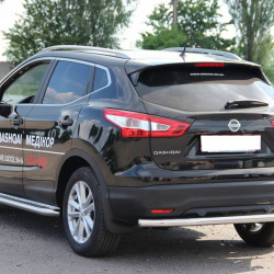 Задня дуга AK002 (нерж) для Nissan Qashqai 2014-2021рр