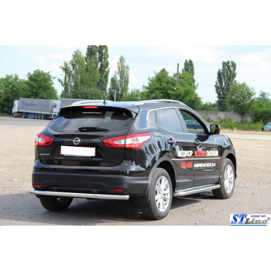 Задня дуга AK002 (нерж) для Nissan Qashqai 2014-2021рр