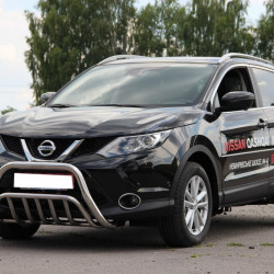 Кенгурятник WT002 (нерж) для Nissan Qashqai 2014-2021рр