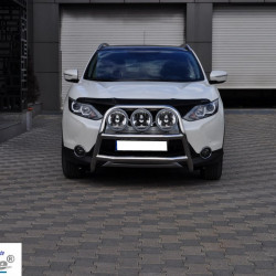 Кенгурятник WT018 (нерж) для Nissan Qashqai 2014-2021рр