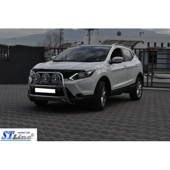 Кенгурятник WT018 (нерж) для Nissan Qashqai 2014-2021рр