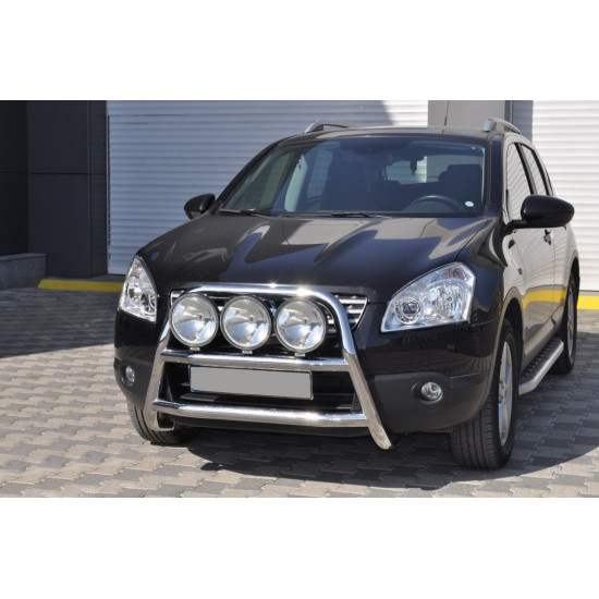 Кенгурятник WT018 (нерж.) для Nissan Qashqai 2007-2010 рр