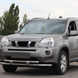 Передній захист ST015/2 (нерж) для Nissan X-trail T31 2007-2014рр