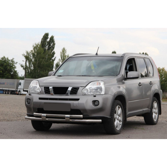 Передній захист ST015/2 (нерж) для Nissan X-trail T31 2007-2014рр