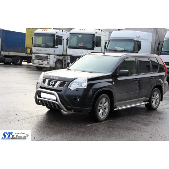 Передній захист WT002 (нерж) для Nissan X-trail T31 2007-2014рр