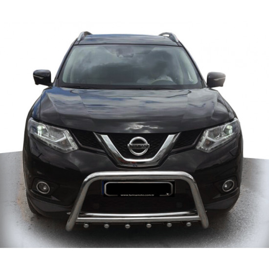 Кенгурятник WT003 (нерж) для Nissan X-trail T32 / Rogue 2014-2021 рр