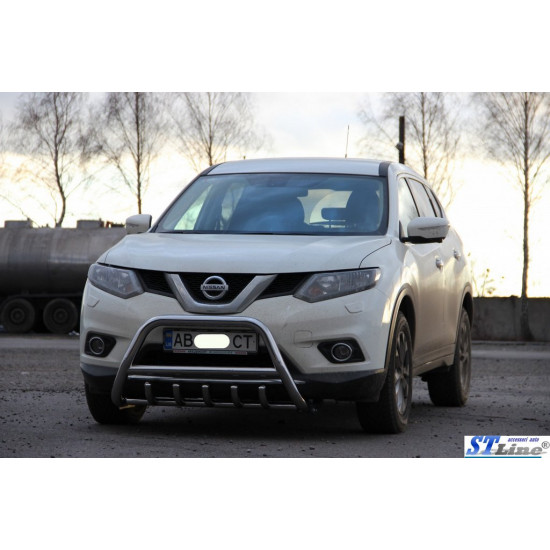 Кенгурятник WT003 (нерж) для Nissan X-trail T32 / Rogue 2014-2021 рр