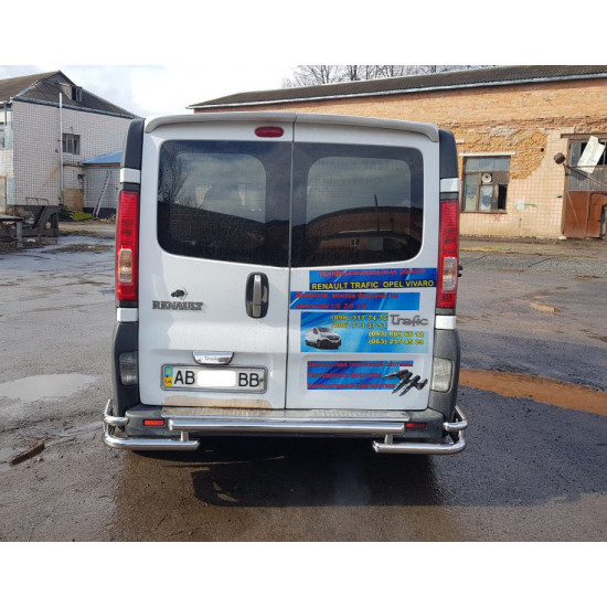 Задній захист AK-Special (нерж) для Opel Vivaro 2001-2015 рр