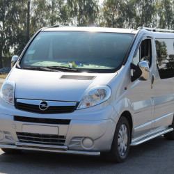 Передній захист ST014 (нерж.) для Opel Vivaro 2001-2015 рр