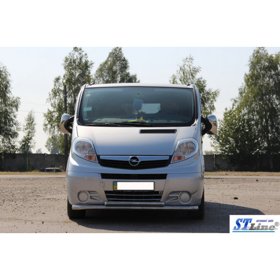 Передній захист ST014 (нерж.) для Opel Vivaro 2001-2015 рр