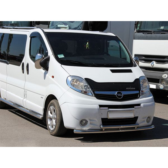 Передній захист ST014/2 (нерж.) для Renault Trafic 2001-2015 рр