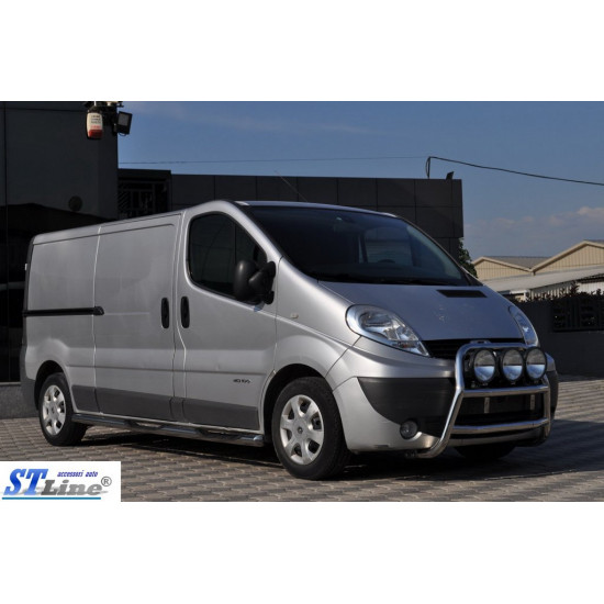 Кенгурятник WT018 (нерж.) для Opel Vivaro 2001-2015 рр