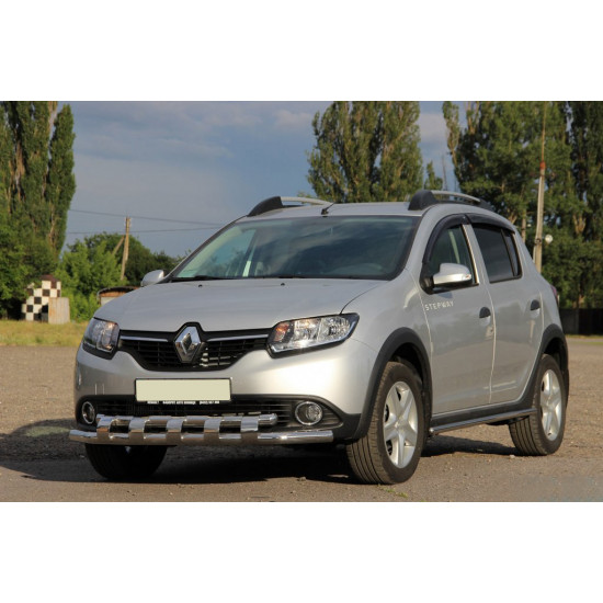 Передня дуга ST015 (нерж.) для Dacia Sandero 2013-2020 рр