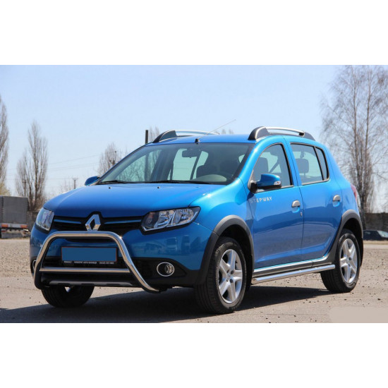 Передня дуга WT006 (нерж.) для Dacia Sandero 2013-2020 рр