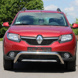 Передня дуга WT007 (нерж.) для Dacia Sandero 2013-2020 рр