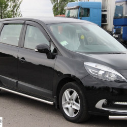 Бічні труби BB001 (2 шт., нерж) 51 мм для Renault Scenic/Grand 2009-2016 рр