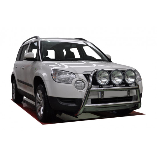 Кенгурятник WT018 (нерж.) для Skoda Yeti 2010-2024 рр