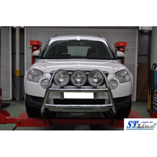 Кенгурятник WT018 (нерж.) для Skoda Yeti 2010-2024 рр