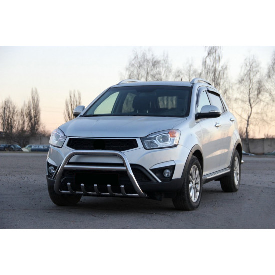 Кенгурятник WT003 (нерж.) для SsangYong Korando 2010-2019