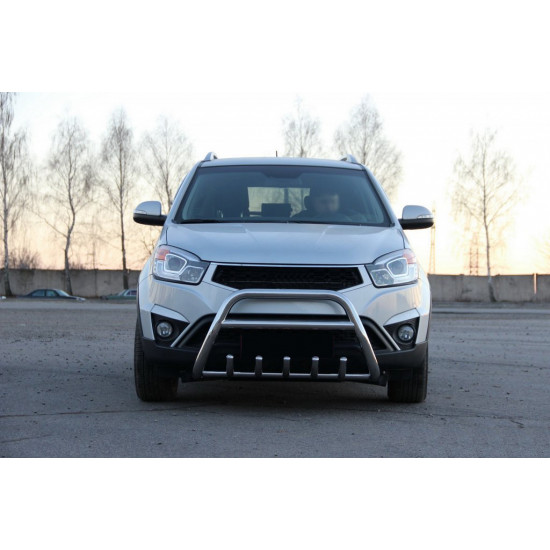 Кенгурятник WT003 (нерж.) для SsangYong Korando 2010-2019