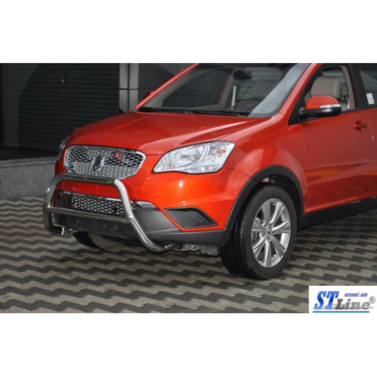 Кенгурятник WT005 (нерж.) для SsangYong Korando 2010-2019