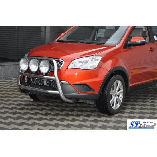 Кенгурятник WT018 (нерж.) для SsangYong Korando 2010-2019