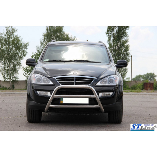 Кенгурятник WT022 (нерж) для SsangYong Kyron 2008-2024 рр