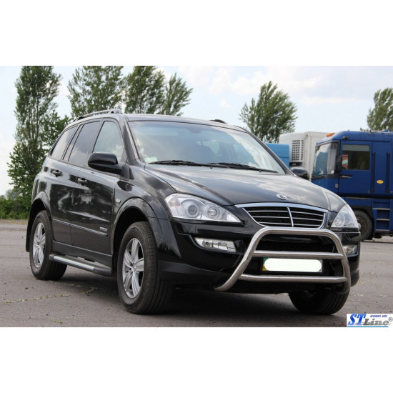 Кенгурятник WT022 (нерж) для SsangYong Kyron 2008-2024 рр