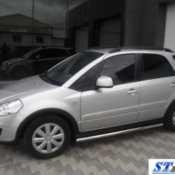 Бічні труби d50 (2 шт., нерж) для Suzuki SX4 2006-2013рр