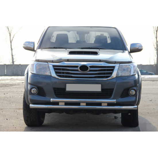 Передній захист ST014 (нерж.) для Toyota Hilux 2006-2015 рр