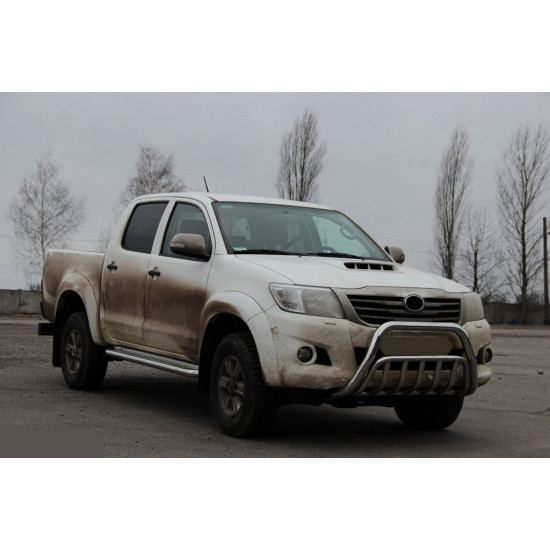 Кенгурятник WT002 (нерж.) для Toyota Hilux 2006-2015 рр