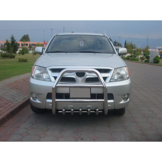 Кенгурятник QT007 (нерж.) для Toyota Hilux 2006-2015 рр